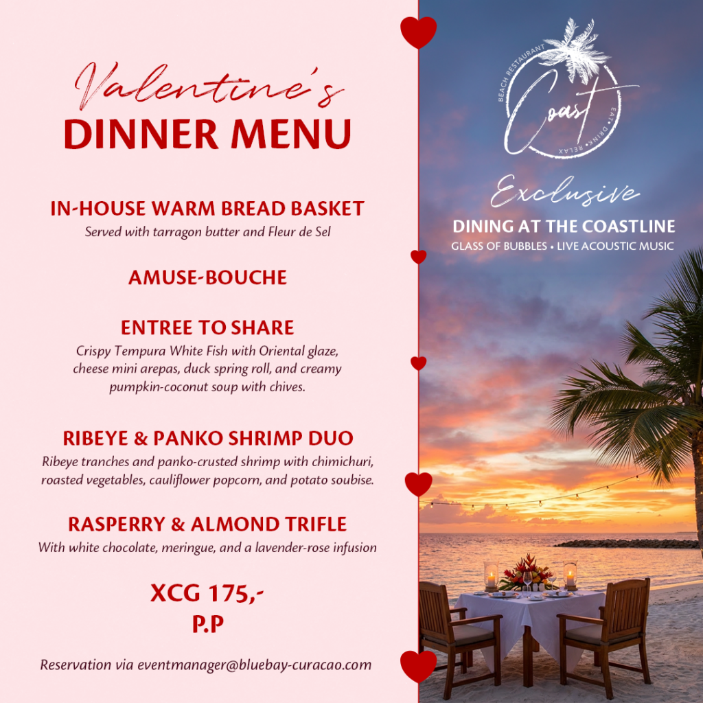 Blue Bay Curaçao Golf & Beach Resort | Valentine's Dinner at Blue Bay Beach