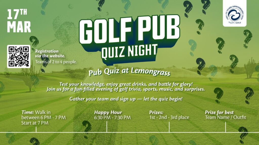 Blue Bay Curaçao Golf & Beach Resort | Golf Pub Quiz Night